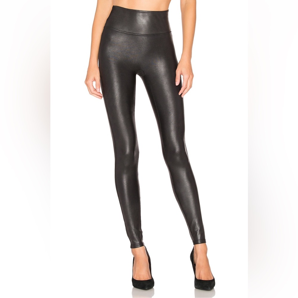 Spanx Faux Leather Leggings in Petite XS